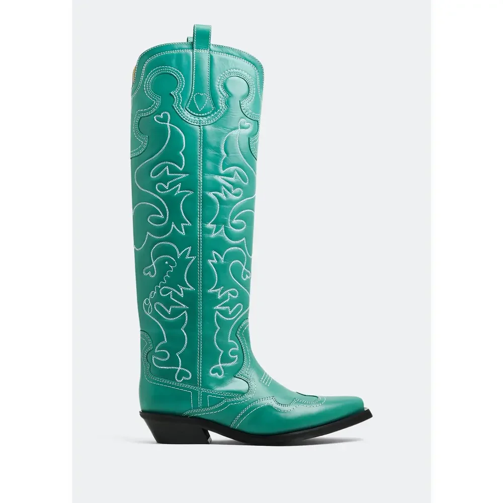 Green ganni western boots - Picture 2 of 3